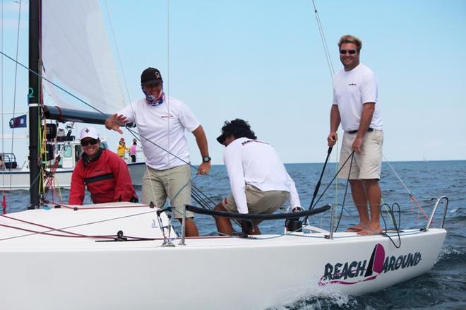 Thomas Bowen's reach around leads day one - 2015 J/70 Great Lakes Championship © Carly Oosten